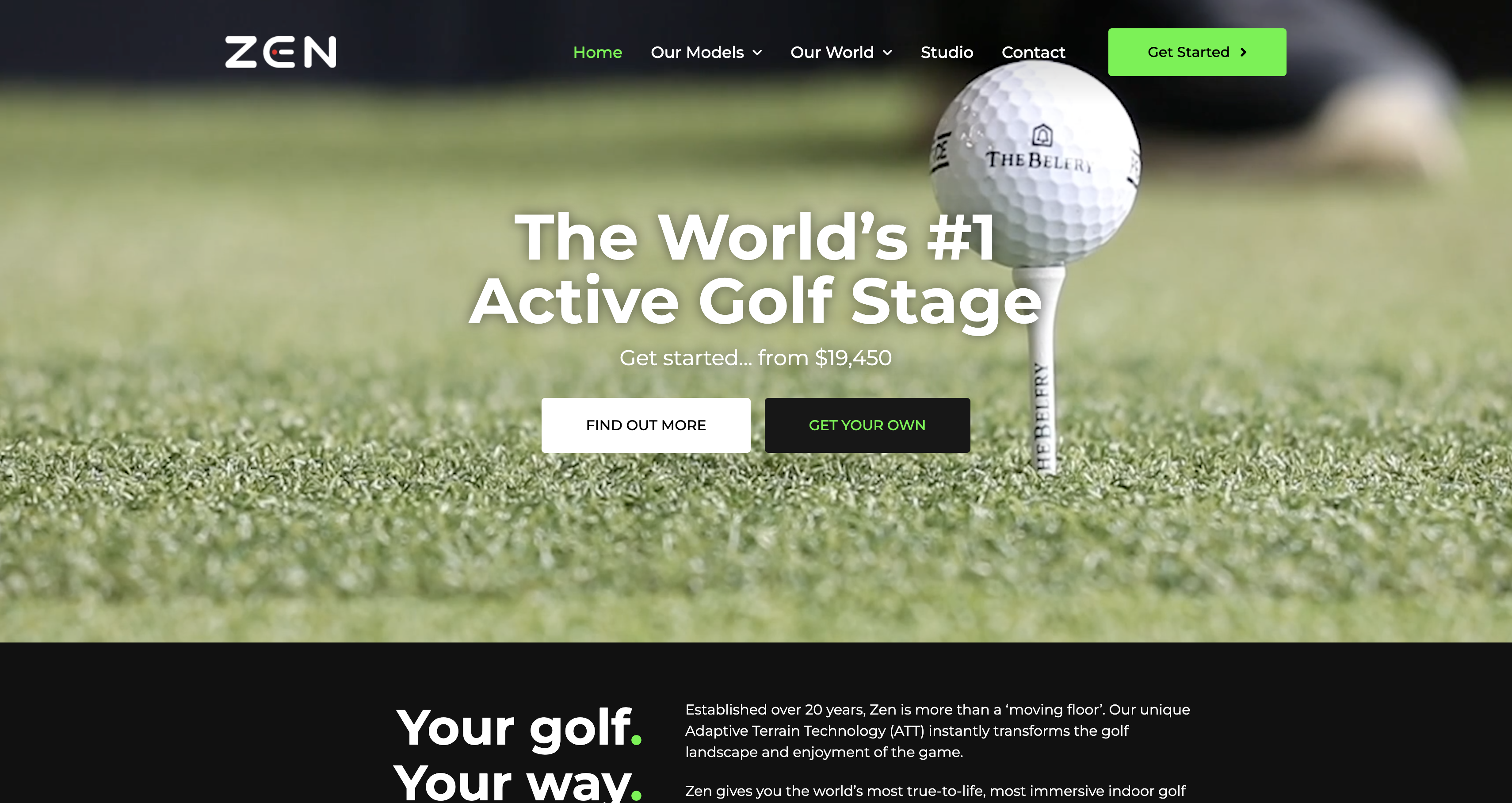 Zen Golf Web Design