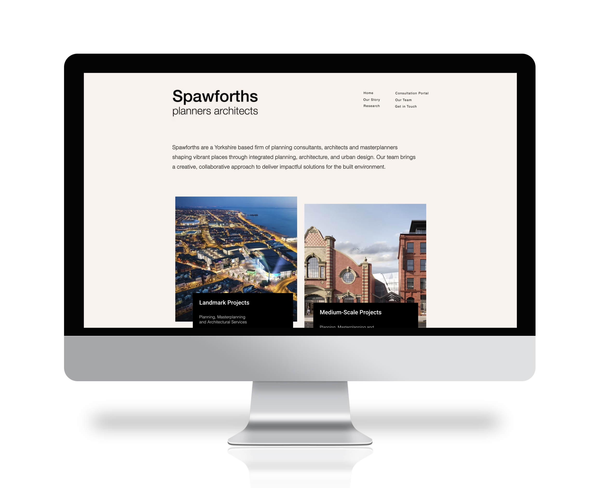 Spawforths Website Before